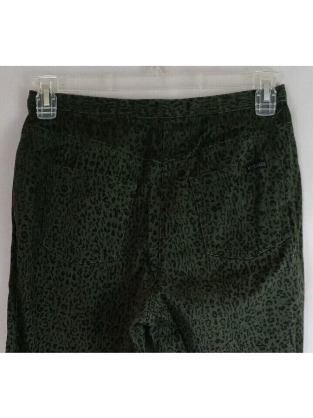 My Khakis New York & Co. Green Leopard Print Jeans Size 10